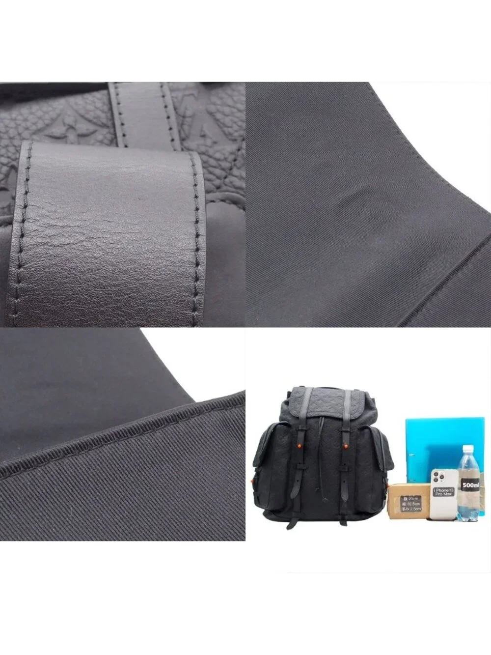 Louis Vuitton Christopher GM Noir Monogram Taurillon Backpack